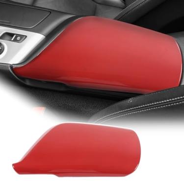 Imagem de JONKOKO Almofada de console central de carro para Chevrolet Corvette C7 2014-2019 capa de apoio de braço de carro almofada de couro impermeável para apoio de braço de carro acessórios protetor de