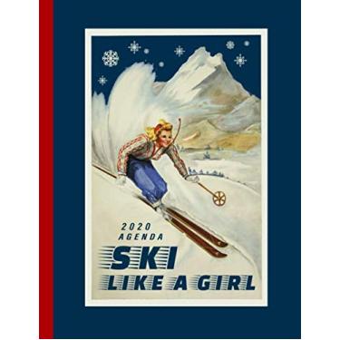 Imagem de Agenda 2020: Sciatori Vintage Grande Planner Calendario, Journalier Annuale, Mensile e Settimanale, To Do List + 45 Pagine Griglia a Punti - Agende Giornaliera A4, Notebook Journal Organizer