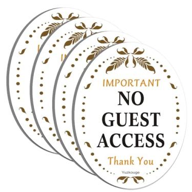 Imagem de Pacote com 4, placa de aviso autoadesiva acrílica de 12,7 cm x 10 cm de espessura, placas Airbnb para anfitrião, Vrbo Essentials para hosts, placas Vrbo, fácil de instalar