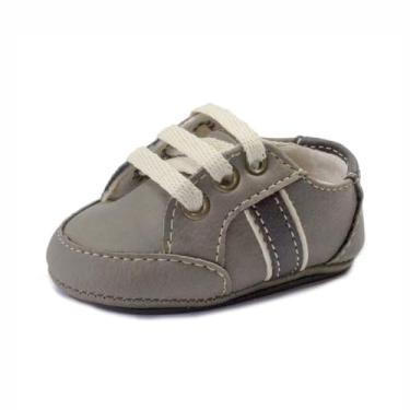 Imagem de Bebê-Sapatinhos recém-nascido primeiros passos forrado com tecido espumado14ao20 baby 1801C (Castor Bege marrom, BR, Bebê, Numérico, 19)