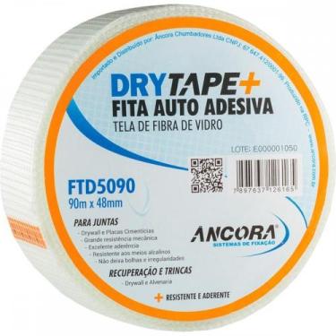 Imagem de Fita Drywall Ancora Fibra De Vidro Telada 48Mmx90M Ftd5090