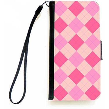 Imagem de Rikki Knight Capa tipo carteira flip rosa tripla com aba magnética para Apple iPhone 5c