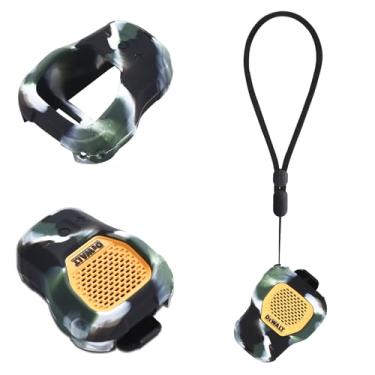 Imagem de Capa protetora de silicone para alto-falante Bluetooth Dewalt Jobsite Pro, capa de silicone com alça de transporte para alto-falante DEWALT Mini Speaker Bluetooth vestível (camuflagem)