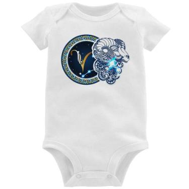 Imagem de Body Bebê Signo Áries Astrologia - Foca na Moda, Branco, M