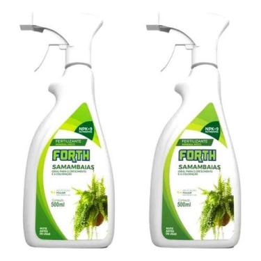 Imagem de 2 unidades adubo fertilizante organico foliar forth samambaias 500ml n