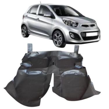Imagem de Tapete carpete assoalho preto fosco kia picanto ate 2011 - MANOS TAPET