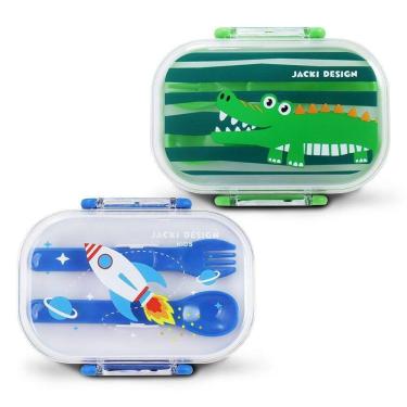 Imagem de Kit Potes P/ Lanches De 2 Andares Infantil 400ml - Jacki Design Modelo 5