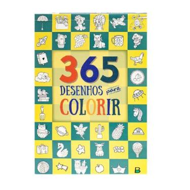 Imagem de Livro Infantil 365 Desenhos para colorir Divertido crianças