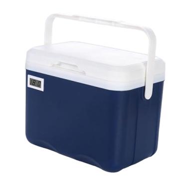 Imagem de UGPLM Caixa mais fria Recipiente de contêiner Display Caixa de gelo Cooler/Calor Preservação mais refrigerador para domicílio interior Fresco mantendo o, Azul Escuro