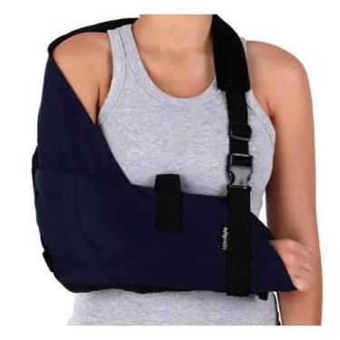 Imagem de Tipoia Estofada Bilateral Velpau Standard Azul Hidrolight, M, Azul