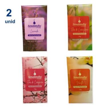 Imagem de 2 Aromatizante Carro Cheirinho Automotivo Sachê Perfumado Grande Marca