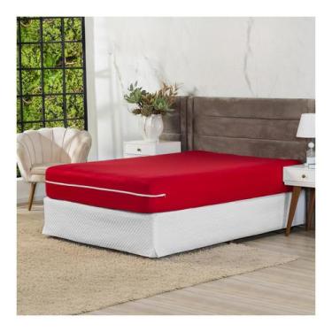 Imagem de Capa De Colchão Malha Gel Queen Zíper - Shop Casa Nobre, Vermelho