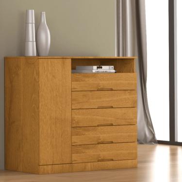 Imagem de Cômoda com Sapateira 5 Gavetas - Portugal-Peroba- Made Marcs