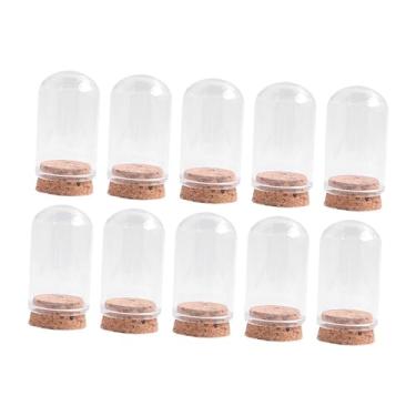 Imagem de ＫＬＫＣＭＳ 10 peças cúpulas de vidro cloche bell frascos decorativos exibem caixas de exibição para festas a favor do armazenamento de flores em casa Arranjo , 30mmx50mm