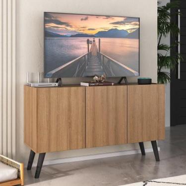 Imagem de Rack Retrô para TV até 32 Polegadas com 3 Portas Multimóveis MP1067, R