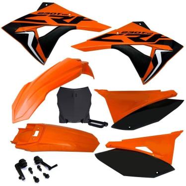 Imagem de Kit Plástico Biker Elite Honda Crf 230 2008 a 2019 Com Number Plate e Adesivos