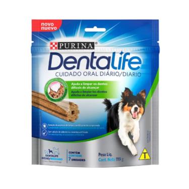 Imagem de Petiscos DentaLife Cuidado Oral Diário para Cães de raças médias - Nestlé Purina (119 g)
