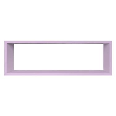 Imagem de Nicho Decorativo Colorido em Mdf Laqueado para Parede - 30x60x12cm Cor:LAVANDA;Tamanho:30X60X12 CM
