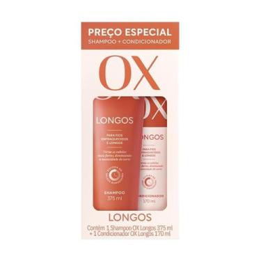Imagem de Kit Shampoo 375ml + Condicionador 170ml Longos Ox
