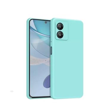 Imagem de Capa Compatível Motorola Edge 40 Neo Silicone Aveludada Premium (VERDE AGUA)