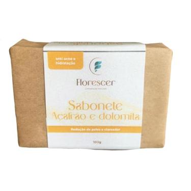 Imagem de Sabonete Natural com Açafrão e Dolomita - Clareador Anti Foliculite Redução de Pelos Hidratação