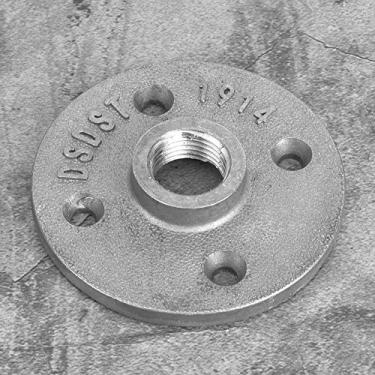 Imagem de 10pcs Dn15 1/2 "Base de Flange de Prateleira Reforçada Quatro Lodos - Suporte Montagem Serviço Pesado para Racks Armazenamento Industrial, Acessórios para Tubos e Projetos Bricolage