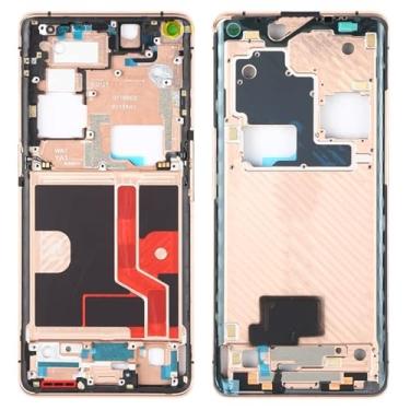 Imagem de Acessórios telefônicos Para Oppo Find X2 Pro CPH2025 PDEM30 Placa de moldura de moldura LCD da casa frontal original LCD Substituição do telefone celular