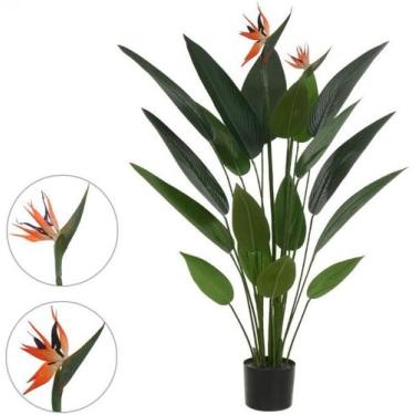 Imagem de Planta Arvore Artificial Estrelícia C/Flor Pu C/Pote X18 Verde 1,2cm -