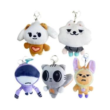 Imagem de Boneca de Pelúcia Stray Kids Kpop 25cm - Brinquedo Kawaii com Chaveiro