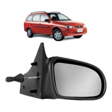 Imagem de Retrovisor Corsa com Controle Wagon Pick-Up Hatch Sedan Classic 93 94 