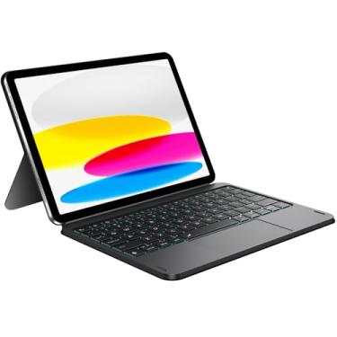 Imagem de For iPad 11th (A16,2025)/10th Gen Case with Keyboard, Magic-Style Detachable Keyboards with Folio for iPad 10.9, Magnetically Backlit Keyboard with Trackpad, Auto-Connect & No Charging Required Tech