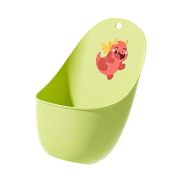 Imagem de YIJU Mictório de treinamento para meninos, fofo, fácil de limpar, fixado na parede, mictório para treinamento de xixi no banheiro, para bebês, crianças, Verde