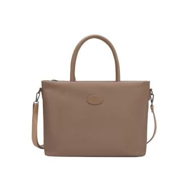 Imagem de Lenna's Bolsa de Ombro Pasta Transversal Para Notebook com Estilo Executivo Tote Bag Feminina Bege