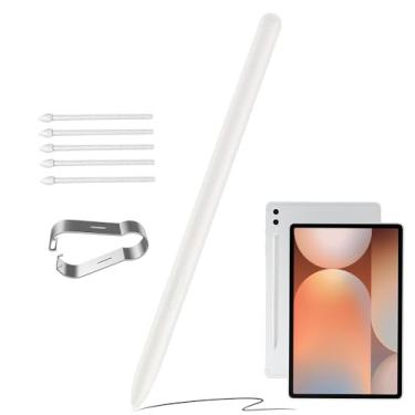 Imagem de SLAUNT Caneta S de substituição compatível com Samsung Galaxy Tab S10 + Galaxy Tab S10 Ultra S Pen Stylus Galaxy Tab S 10+ s com ponta grátis (branca)