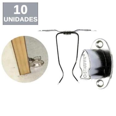 Imagem de Trava Porta Fixador Prendedor De Porta Para Piso Chão - Star - Starfer