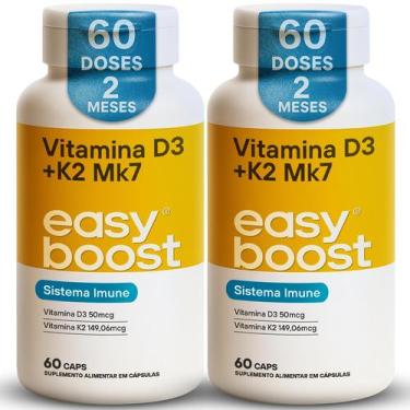 Imagem de Vitamina D3 + K2 Mk7 Easy Boost 2000ui 149mcg Kit 2x 120caps