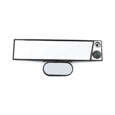 Imagem de Moldura de plástico para interior do carro, vidro branco, retrovisor, termômetro, bússola, 290 mm