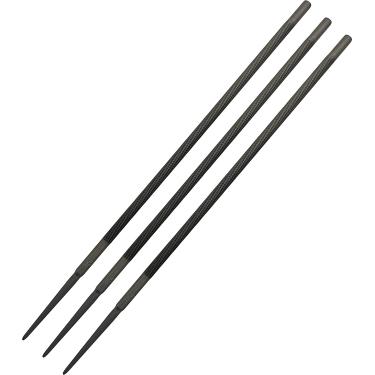 Imagem de FORESTER Limas Redondas De 8 Pol. Para Motosserra (Pacote Com 3) - Afiador Lâminas Motosserra, Lima 7/32 Pol., 3/16" 5/32" Kit Afiação