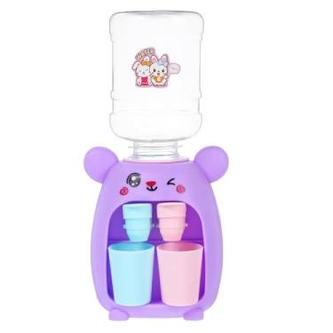 Imagem de Toddmomy Mini Máquina De Dispensador Água Para Crianças, Brinquedo Bebida Adorável Crianças (Roxo)