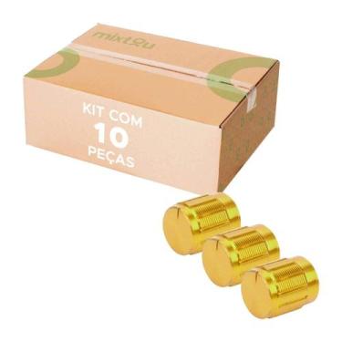 Imagem de 10x Knob Redondo Metálico - Confira Medidas nas Fotos - PIX