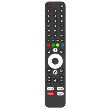 Imagem de Controle remoto de substituição por voz Commander compatível com Tutu 2023 2024 Smart Google TV 43N1 TSG43 24F1 TSG24 TSG32 32Q1