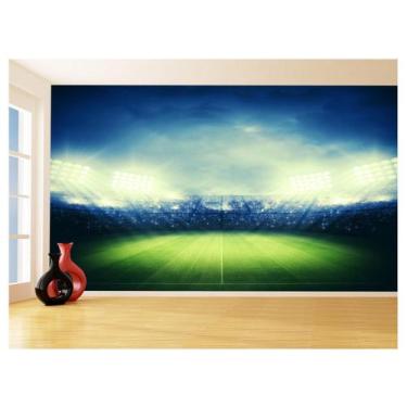 Imagem de Papel De Parede 3D Esporte Estádio Gramado Campo 3,5M Spt62 - Você Dec