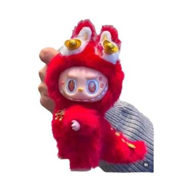 Imagem de Roxo Labubu Mokoko 17cm Chaveiro De Pelúcia Animal De Pelúcia Macarone