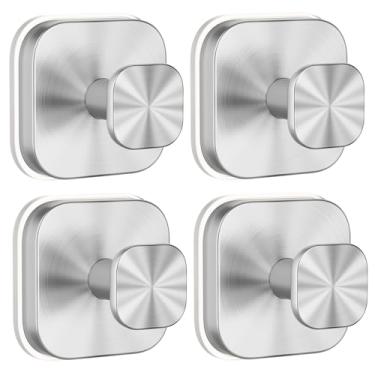 Imagem de Ganchos de ventosa para chuveiro, ganchos de chuveiro resistentes para parede de banheiro, janelas de vidro, portas lisas para pendurar toalhas, roupões, casaco, gancho reutilizável para grinaldas de