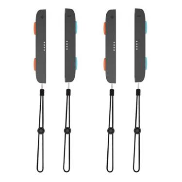 Imagem de HUAYUWA 1 Pair Wrist Straps Fit for Switch2 Joy-Con Controller Gamepad Handle Lock Hand Grip Accessories, Adjustable Elastic Controller Wristband (Black, 2 Pair)