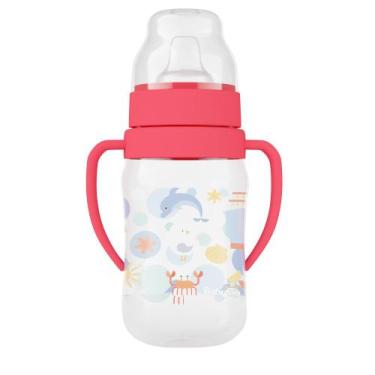 Imagem de Super Copo Treinamento 300ml C/ Alça e Bico Flexível Fundo do Mar Verm