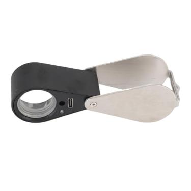 Imagem de Depisuta Lupa de Joalheiros Recarregáveis ​​30x Com Luz de Lente de Vidro óptico de Luz LED, Iluminada 22mm de Loop Ocular de 22m