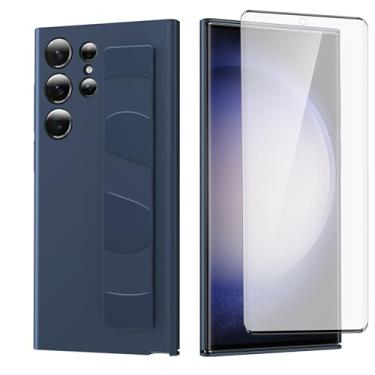 Imagem de Furiet Capa de telefone para Samsung Galaxy S25 Ultra 5G com protetor de tela de vidro temperado alça de pulso resistente TPU antiderrapante fino suporte para S25Ultra 25S S 25 25Ultra 6.9 2025