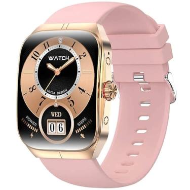 Imagem de Smartwatch Lefal HK8pro tela AMOLED de 1,95 polegadas original Lefal Cold S7 (Rosa)
