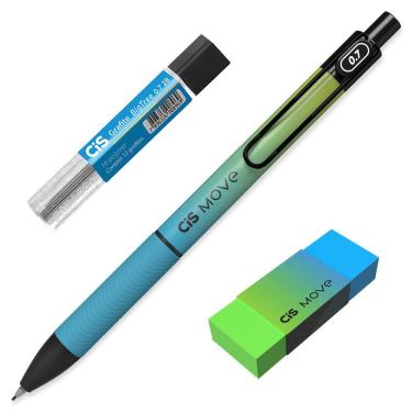Imagem de Lapiseira MOVE CiS 0.7mm Azul / Verde com Grafite e Borracha